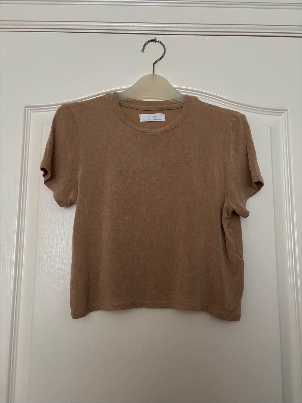 Oak + Fort Casual Tan Short Sleeve Tee